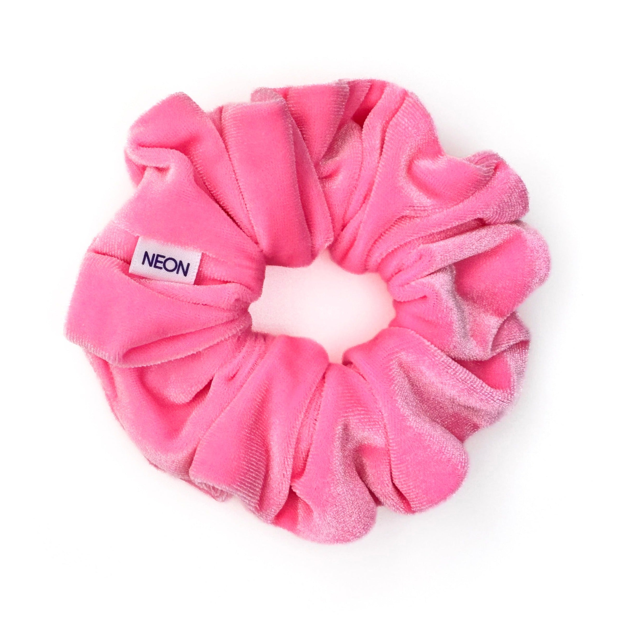 Lush Velvet Scrunchie | flamingo pink – NEON SOL