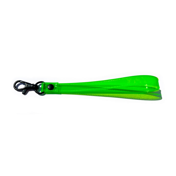 Transparent Vinyl Wrist Strap | neon green