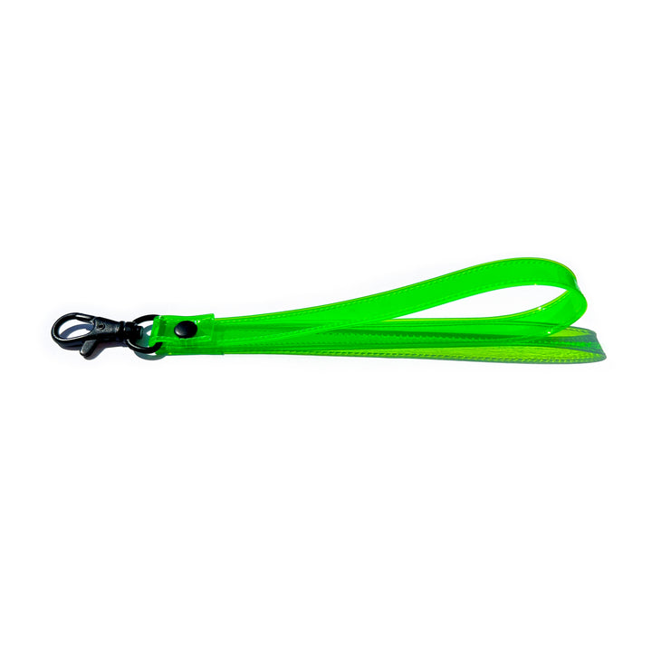 Transparent Vinyl Wrist Strap | neon green
