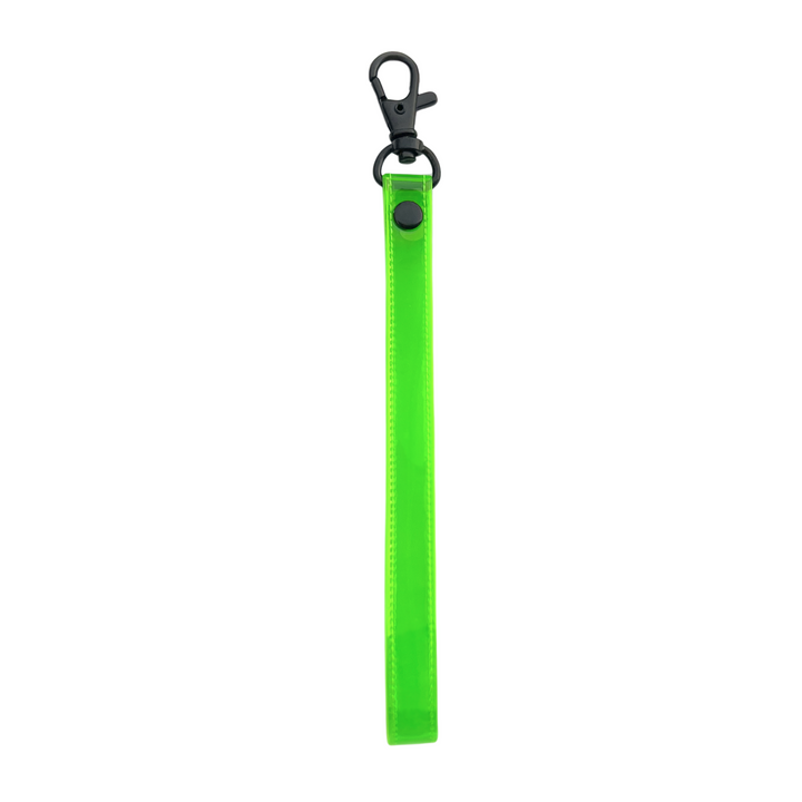 Transparent Vinyl Wrist Strap | neon green