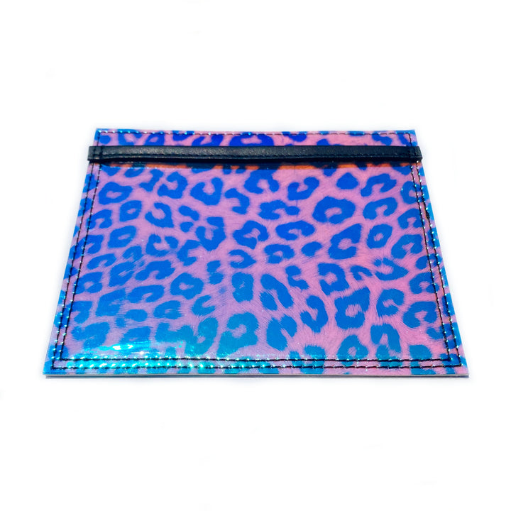 Document Card Holder | holographic leopard print