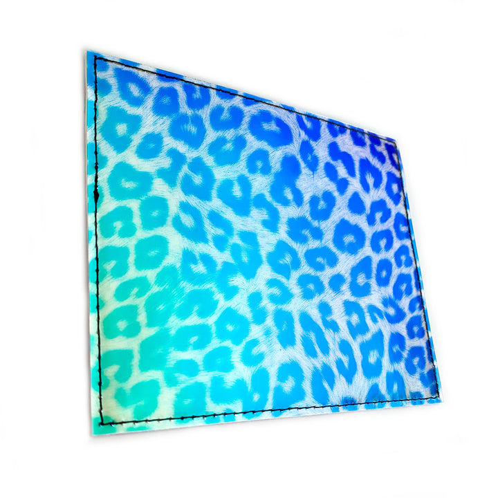 Document Card Holder | holographic leopard print