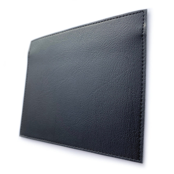 Document Card Holder | black faux leather