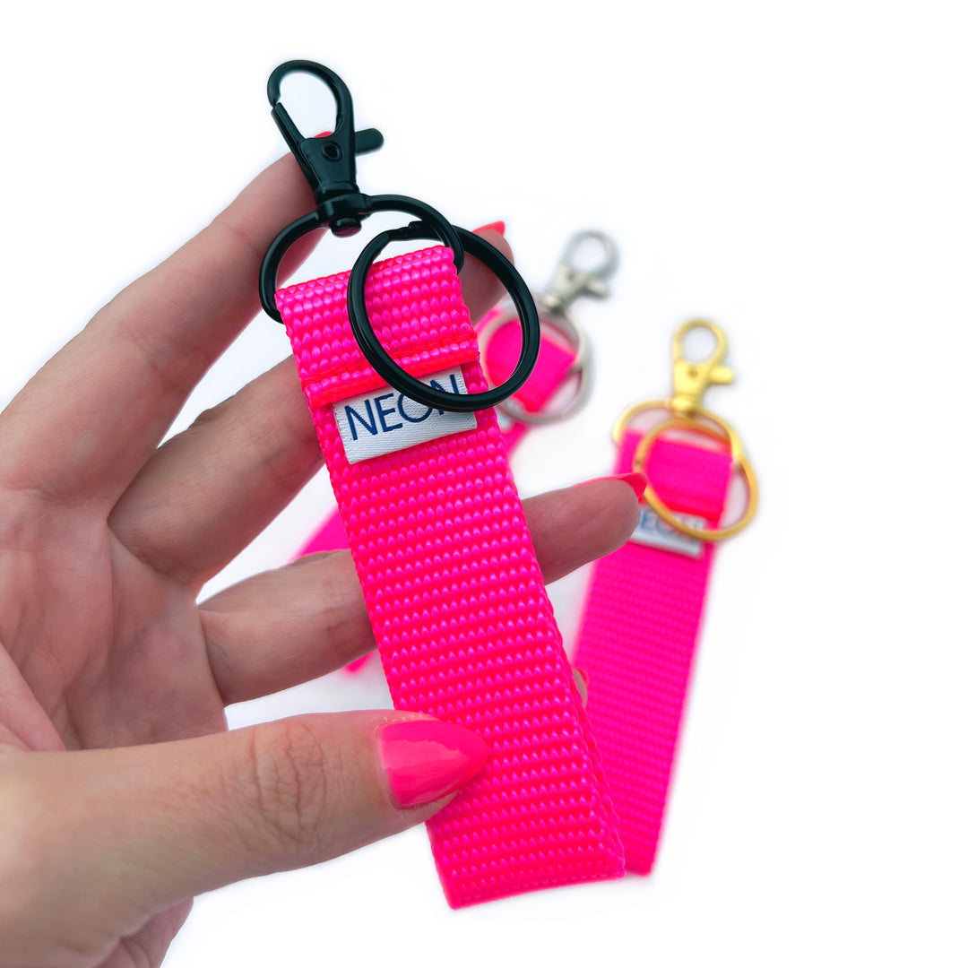 Clip-on Keychain | neon pink