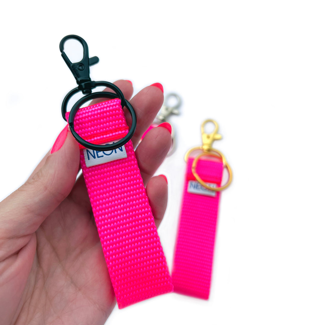 Clip-on Keychain | neon pink