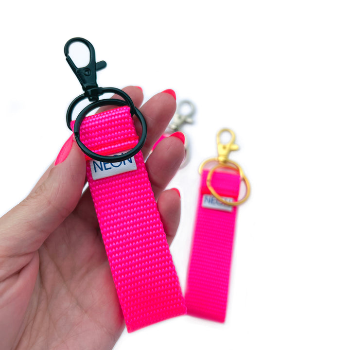 Clip-on Keychain | neon pink