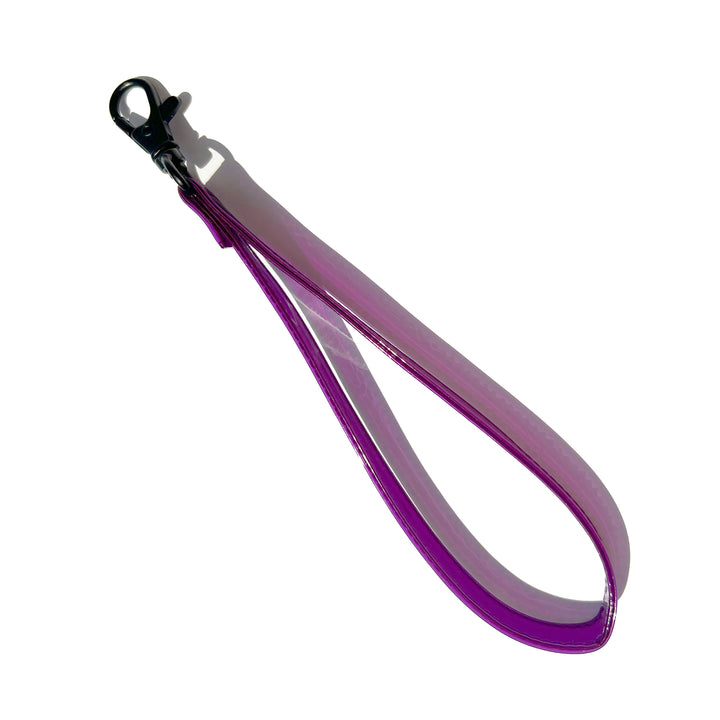 Transparent Vinyl Wrist Strap | ultraviolet purple