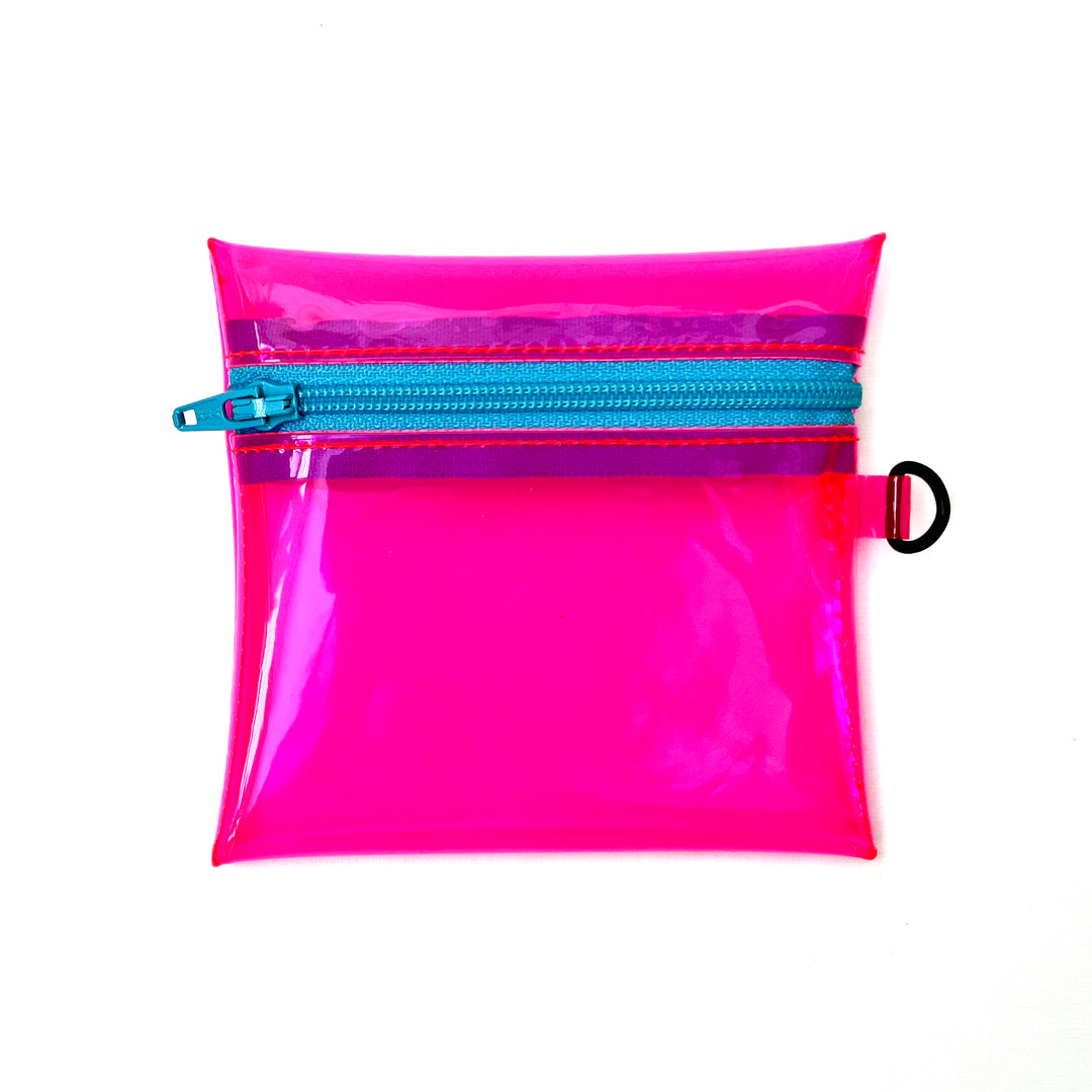 Transparent Coin Pouch | neon pink