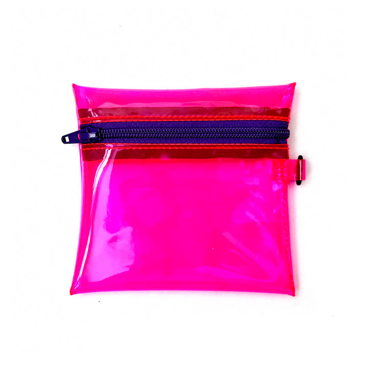 Transparent Coin Pouch | neon pink