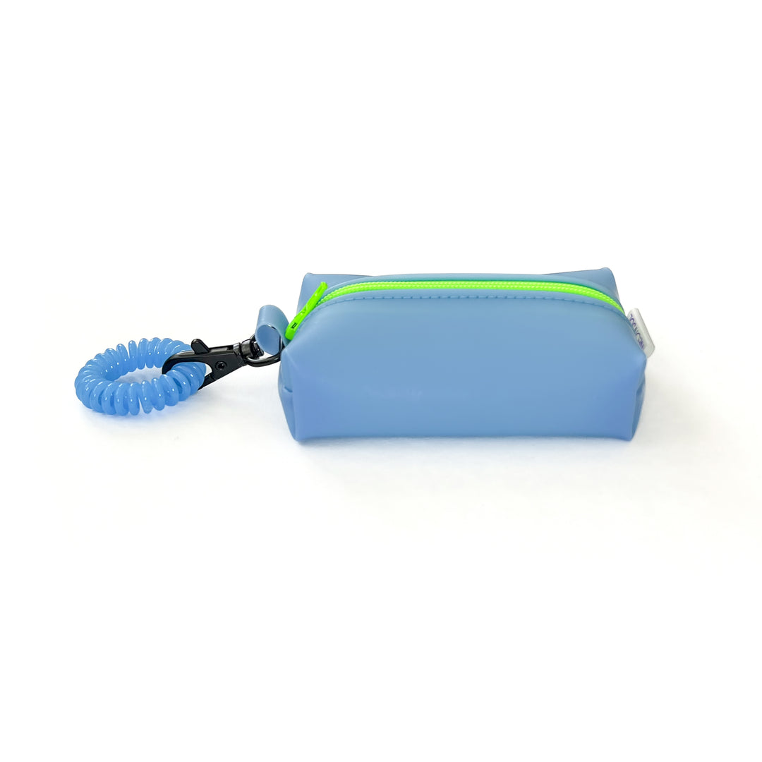 Petite Frosted Jelly Boxy Pouch | sky blue