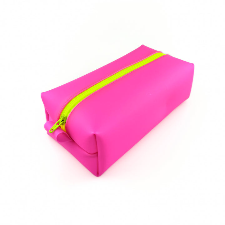 Luxe Frosted Jelly Boxy Pouch | dragon fruit