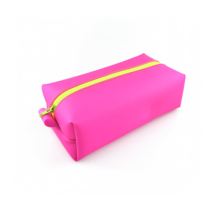 Luxe Frosted Jelly Boxy Pouch | dragon fruit