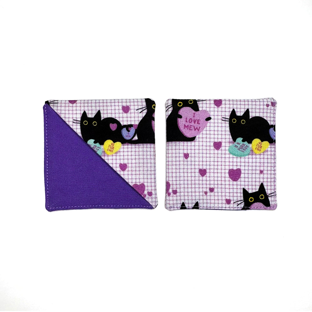 Corner Bookmark | candy heart cats