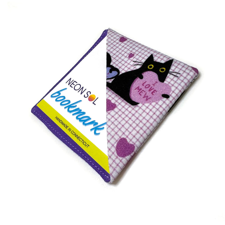 Corner Bookmark | candy heart cats