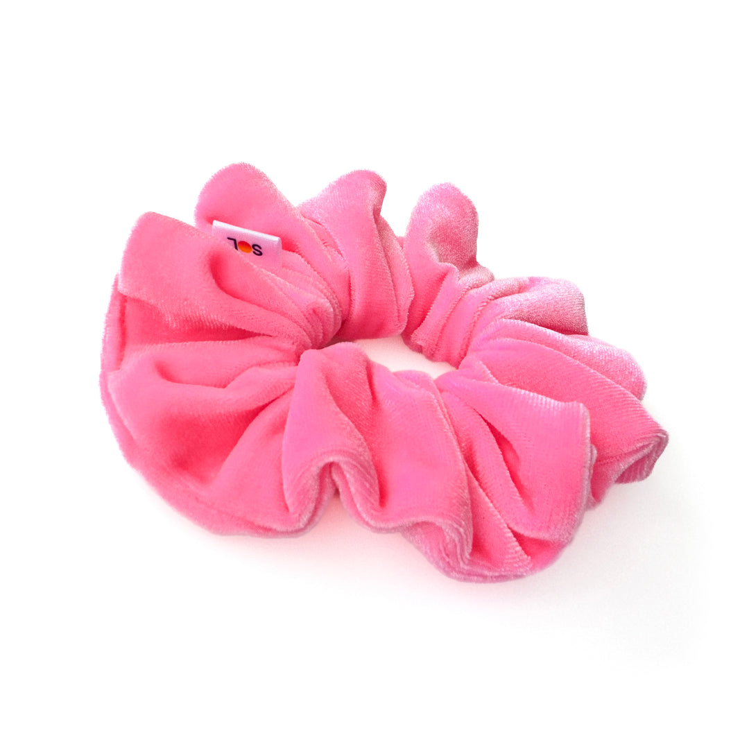 Luxe Velvet Scrunchie | flamingo