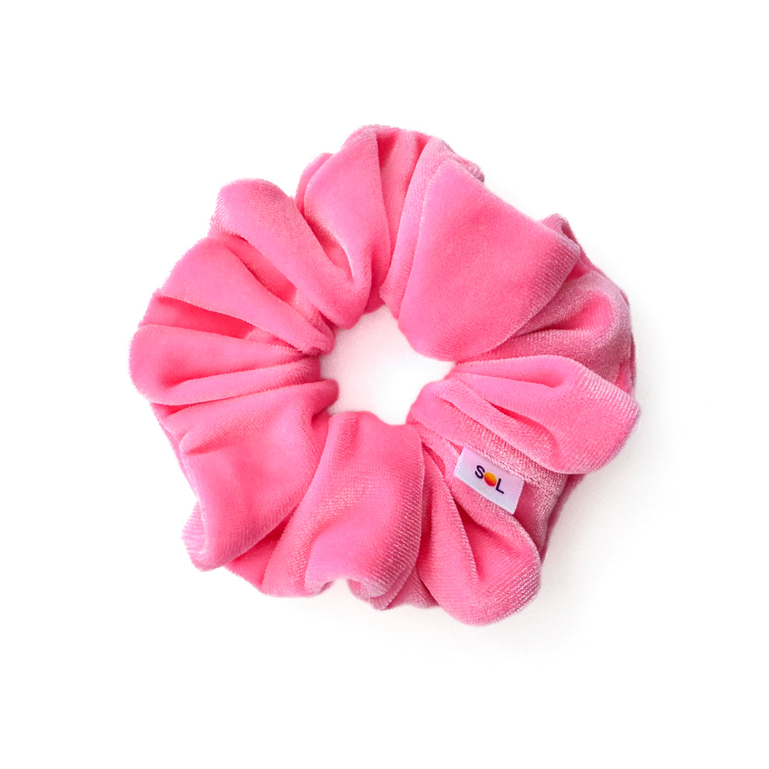 Luxe Velvet Scrunchie | flamingo