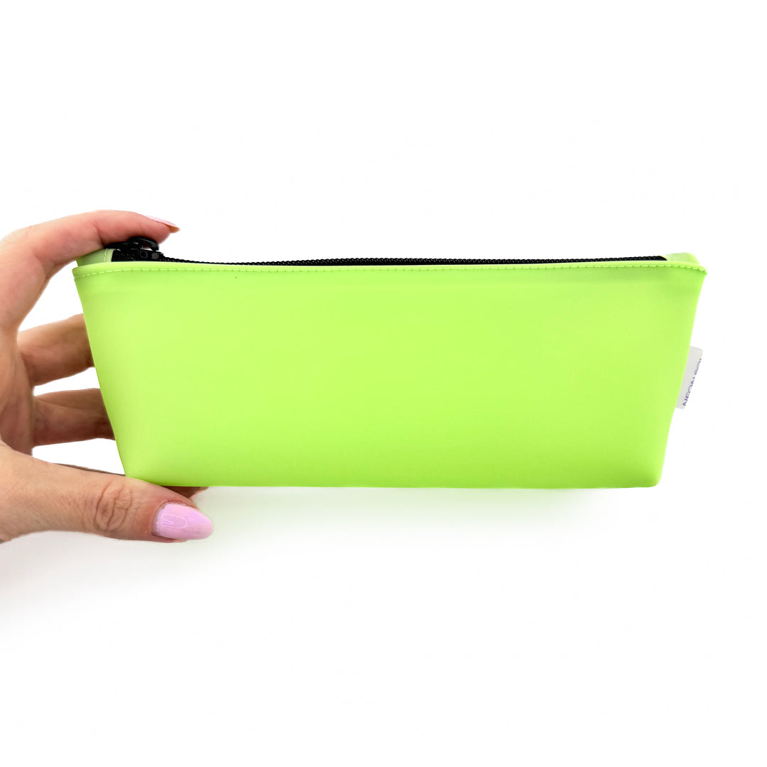 Frosted Jelly Pencil Case | key lime