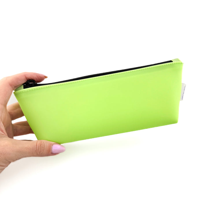 Frosted Jelly Pencil Case | key lime