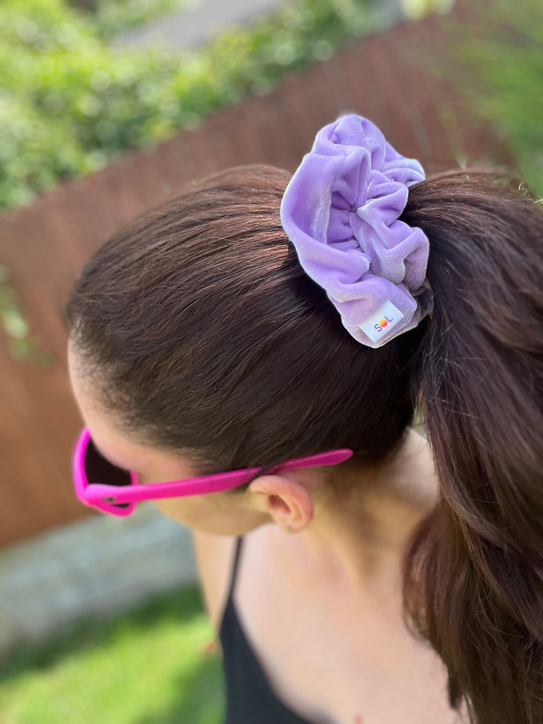 Luxe Velvet Scrunchie | lavender