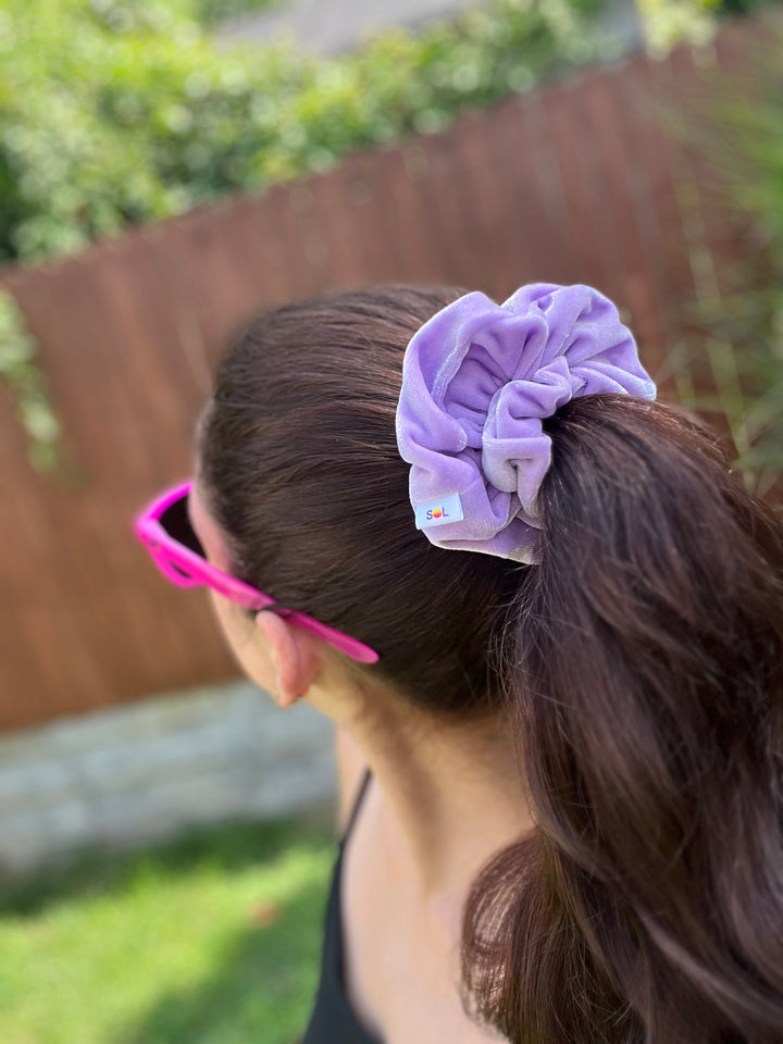 Luxe Velvet Scrunchie | lavender