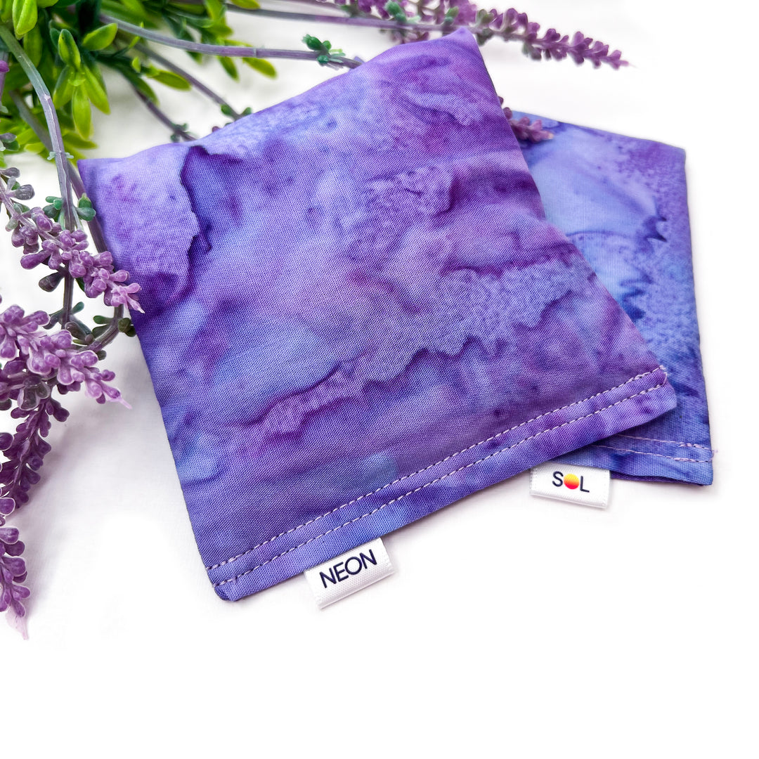 Lavender Sachets [set of 2] | lavender watercolor batik