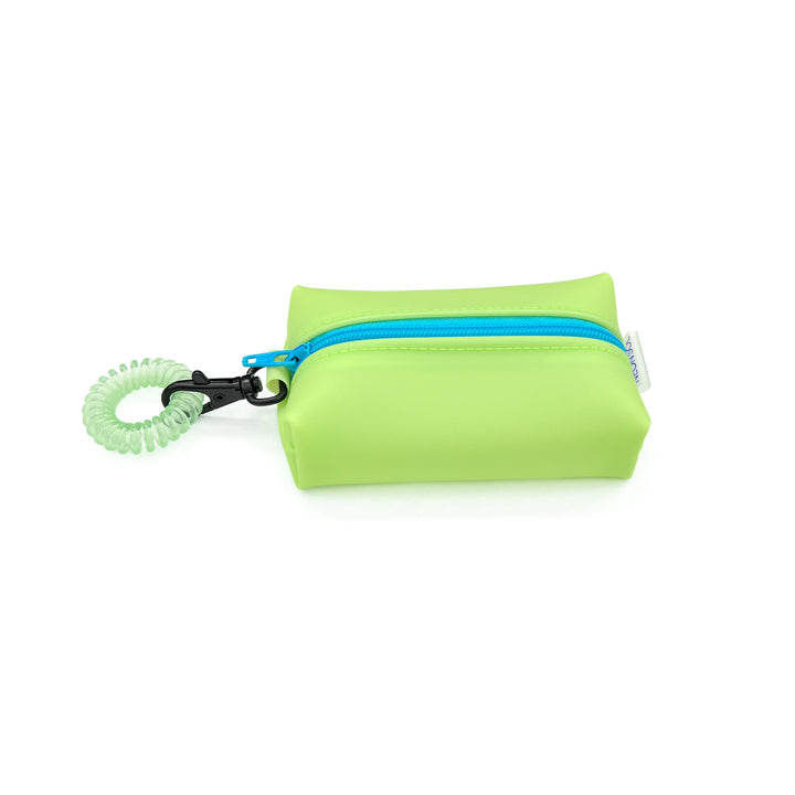 Petite Frosted Jelly Boxy Pouch | key lime