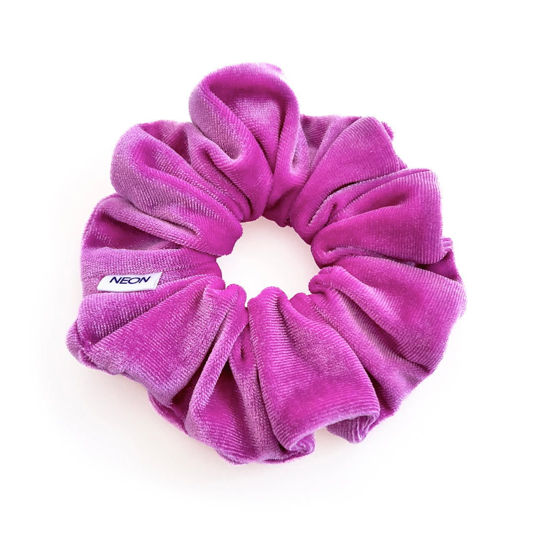 Luxe Velvet Scrunchie Set | bright rainbow set of 8