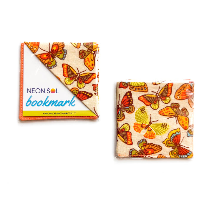 Corner Bookmark | retro butterflies