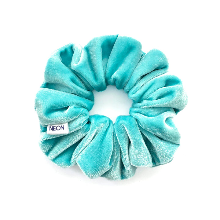 Luxe Velvet Scrunchie | aquamarine