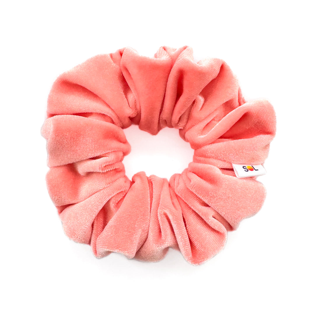 Luxe Velvet Scrunchie | peach