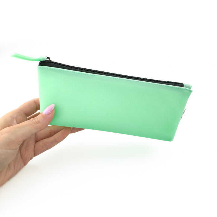 Frosted Jelly Pencil Case | seafoam