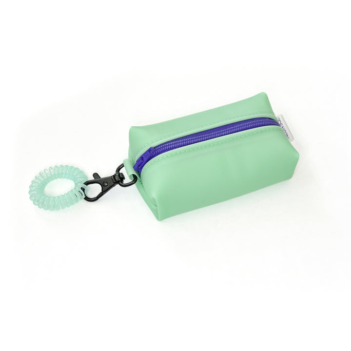 Petite Frosted Jelly Boxy Pouch | seafoam