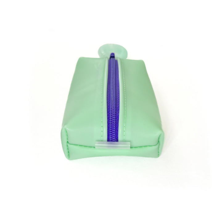 Petite Frosted Jelly Boxy Pouch | seafoam