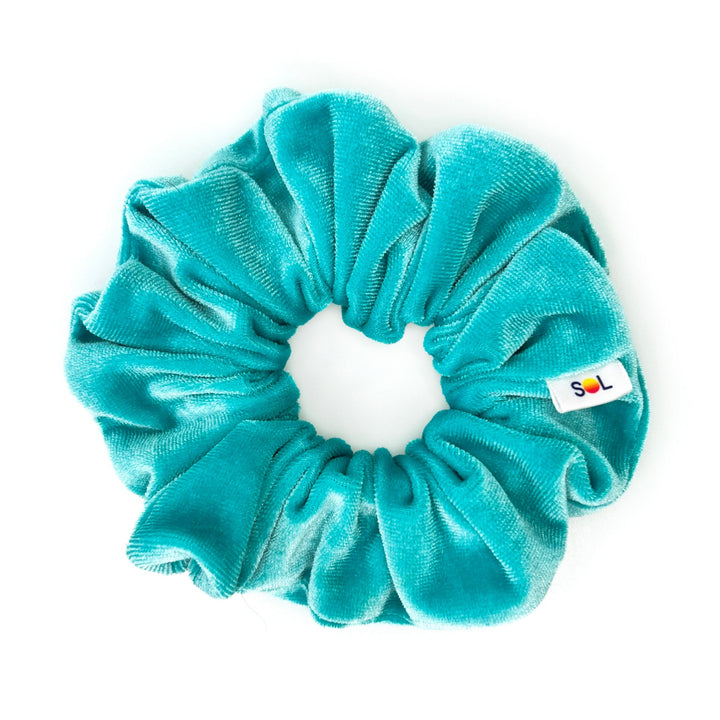 Luxe Velvet Scrunchie | turquoise