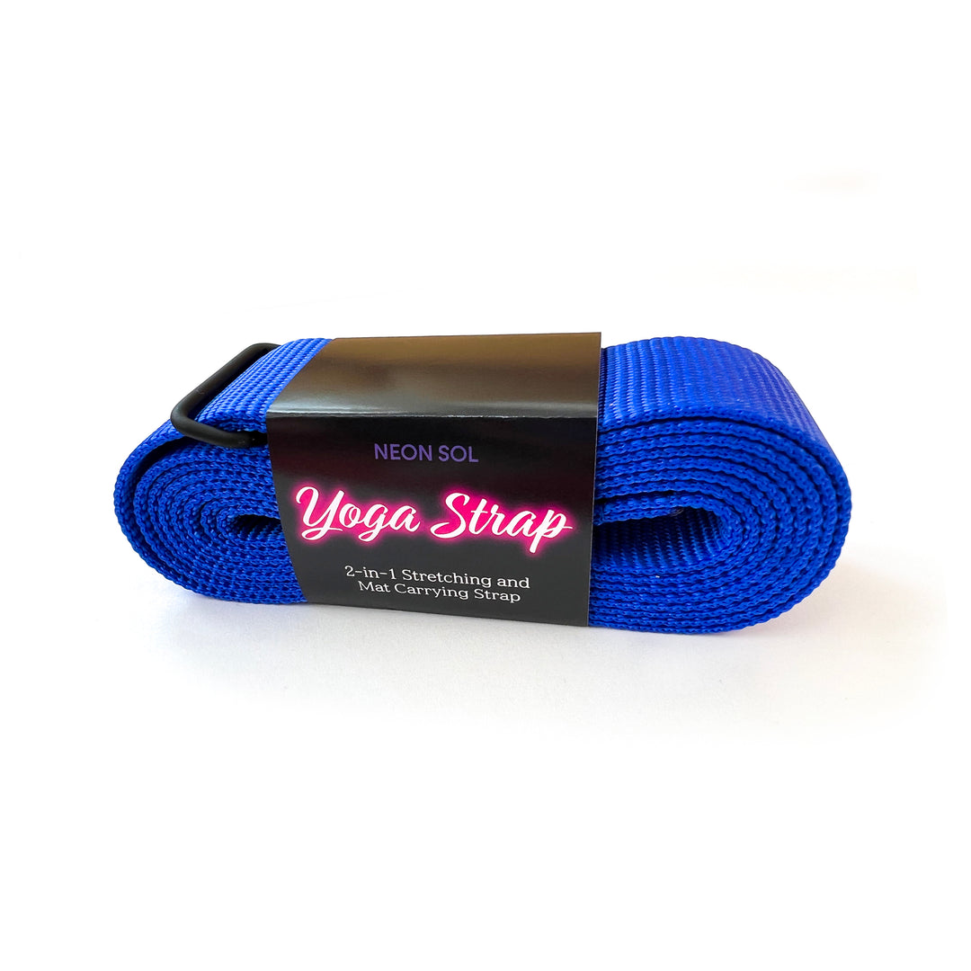 2-in-1 Yoga Strap | bright blue