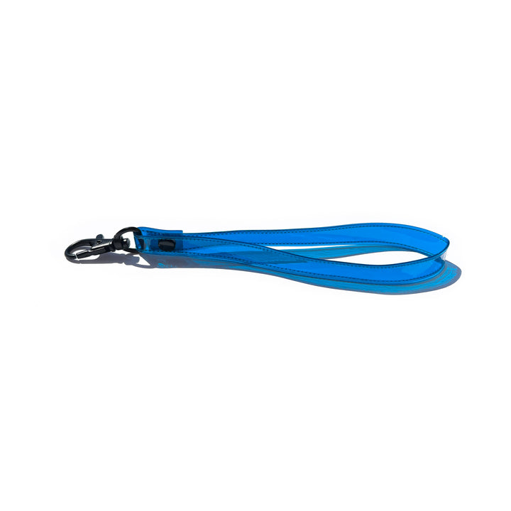 Transparent Vinyl Wrist Strap | electric blue