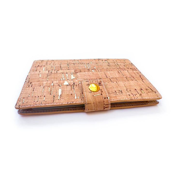 Passport Holder | natural cork with gold flecks