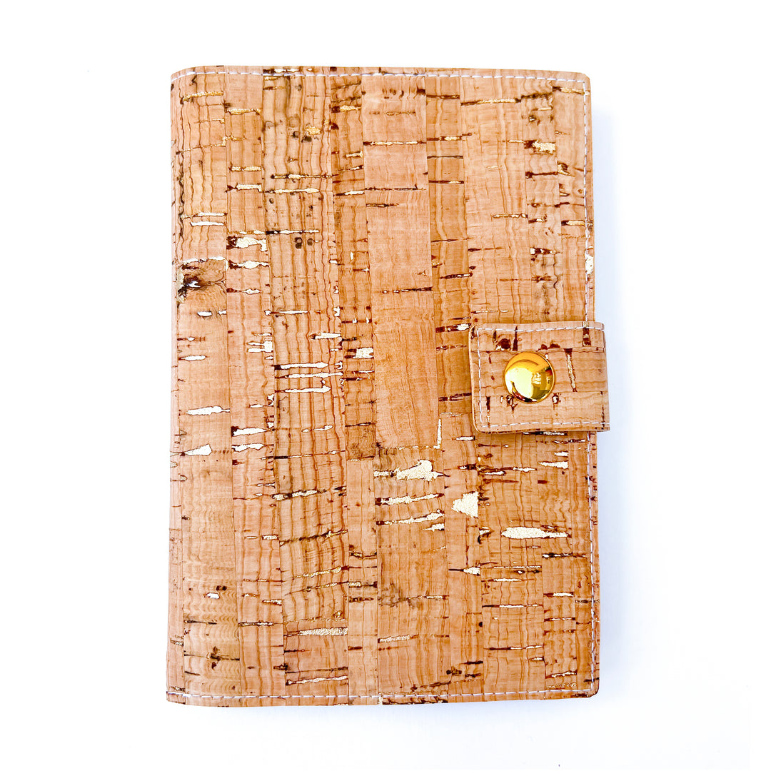 Passport Holder | natural cork with gold flecks