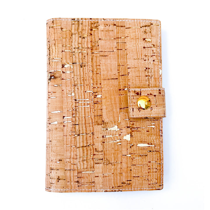 Passport Holder | natural cork with gold flecks