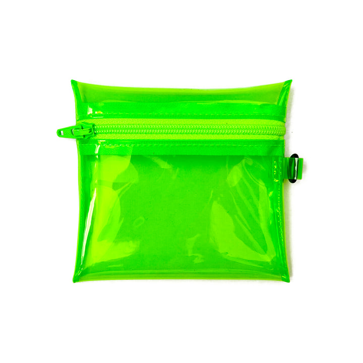 Transparent Coin Pouch | neon green