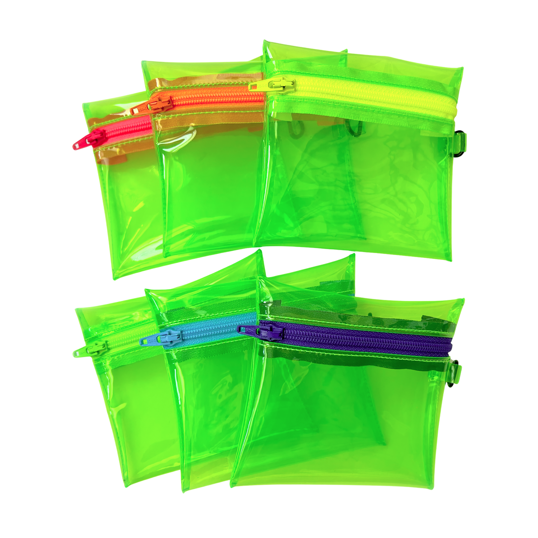 Transparent Coin Pouch | neon green