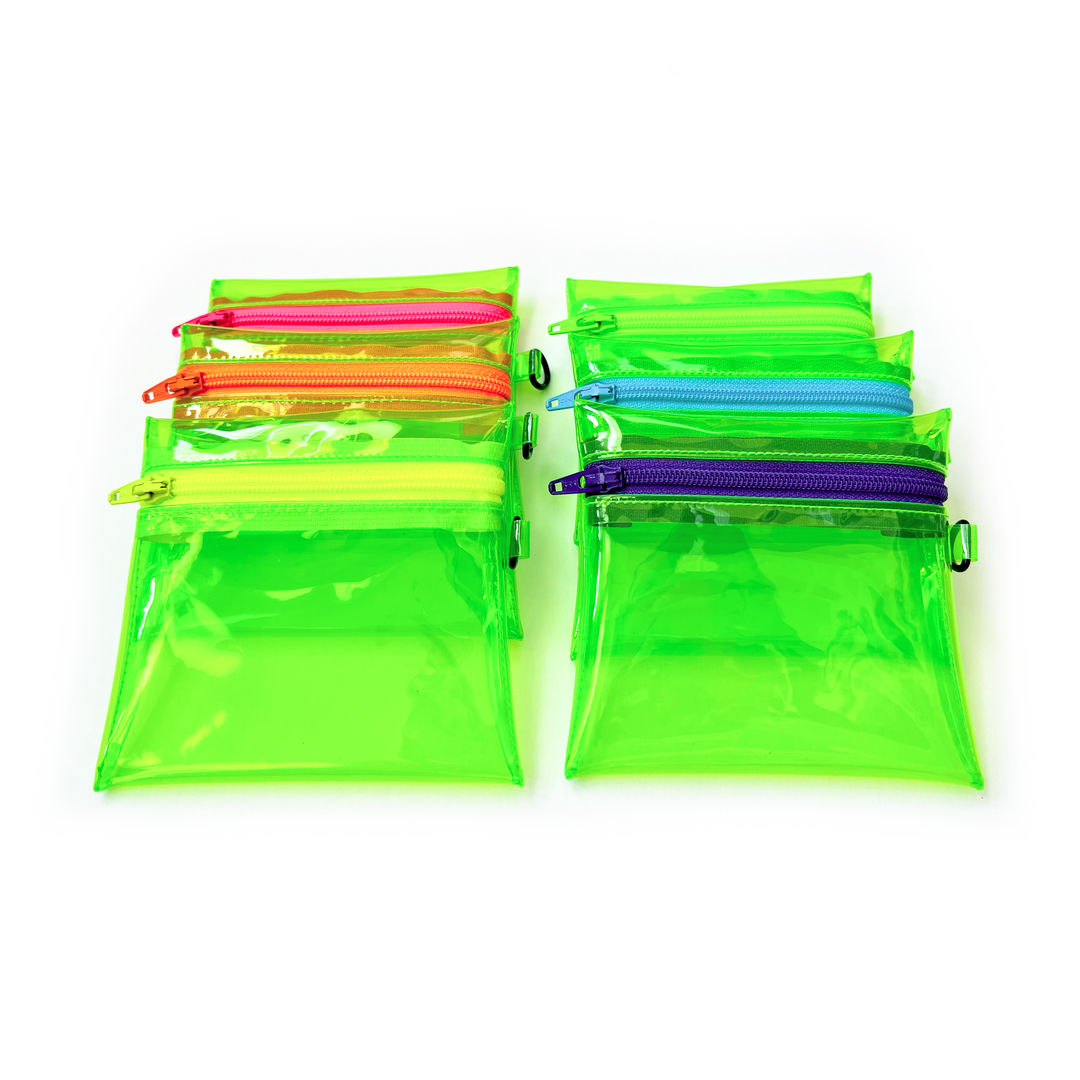 Transparent Coin Pouch | neon green