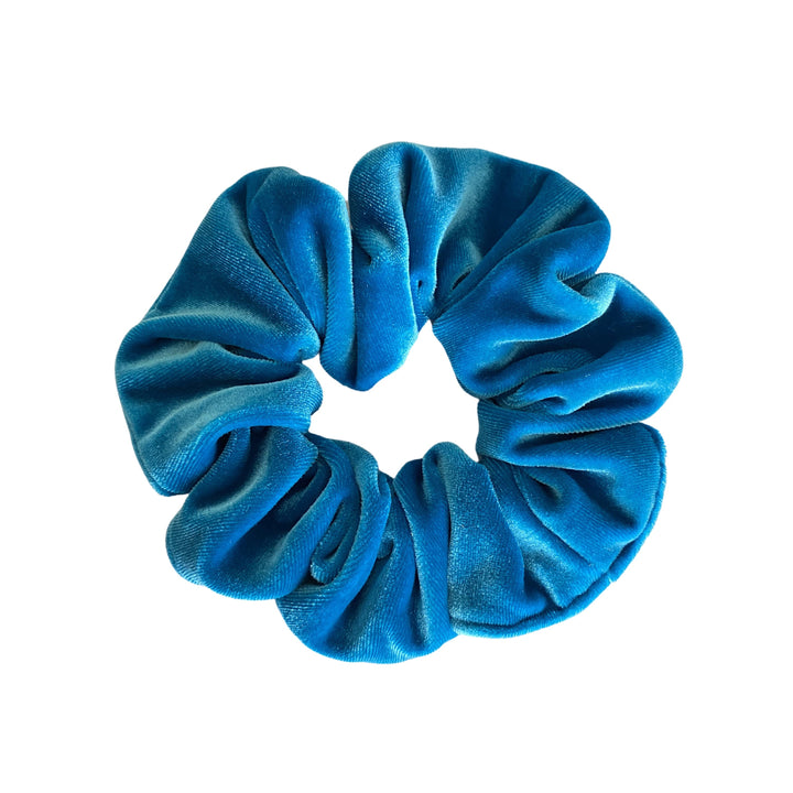 Luxe Velvet Scrunchie | cerulean