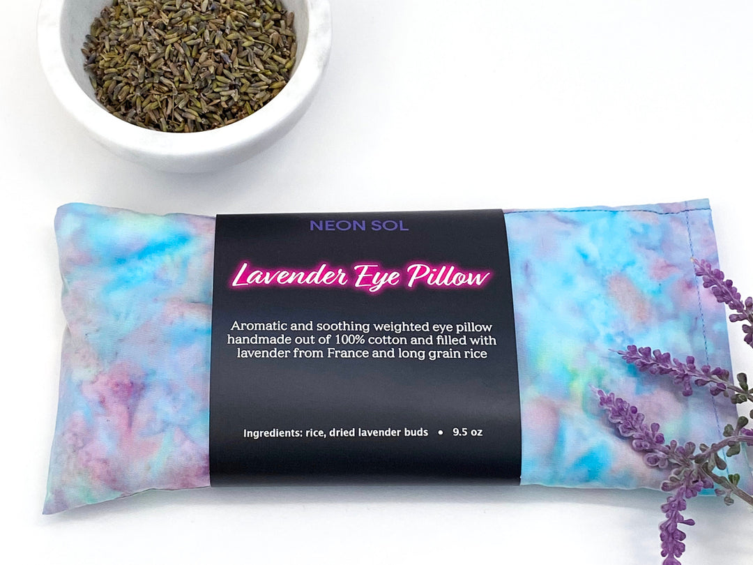 Lavender Eye Pillow | blue opal batik