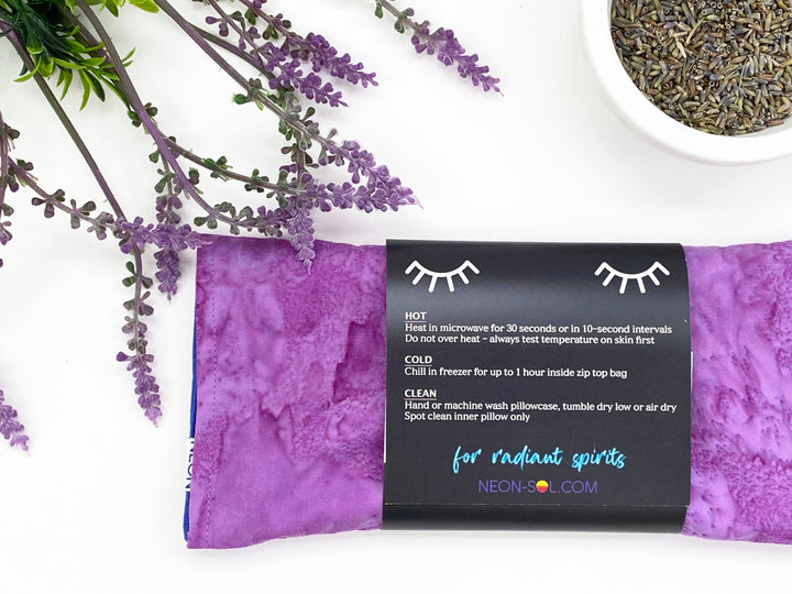 Lavender Eye Pillow | purple batik