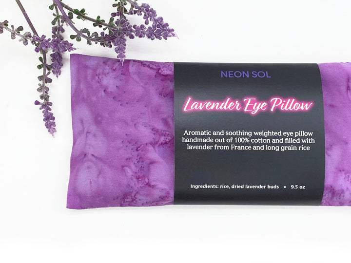 Lavender Eye Pillow | purple batik