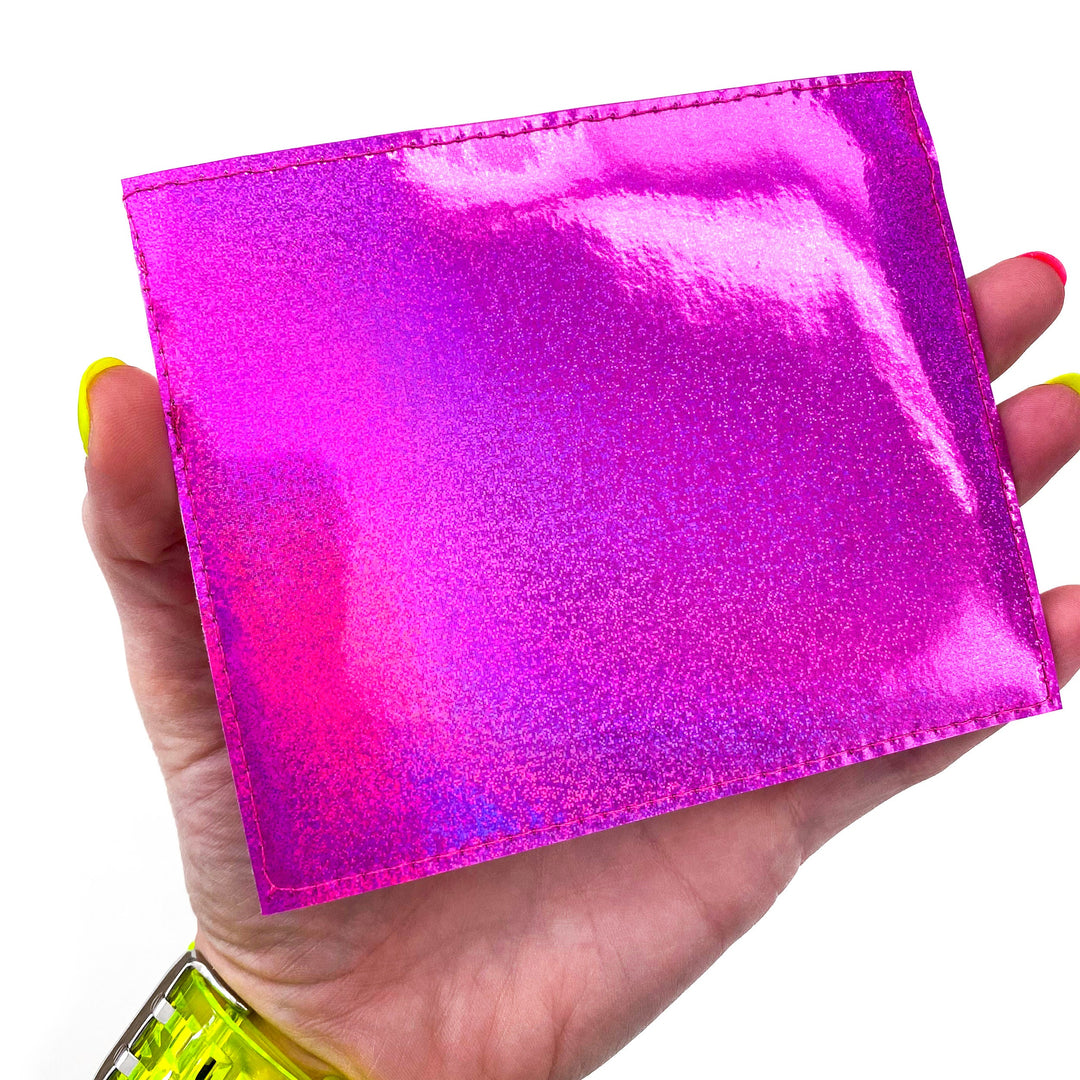 Vaccine Card Holder | neon pink holographic