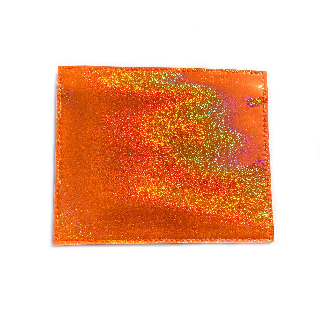 Document Card Holder | orange holographic