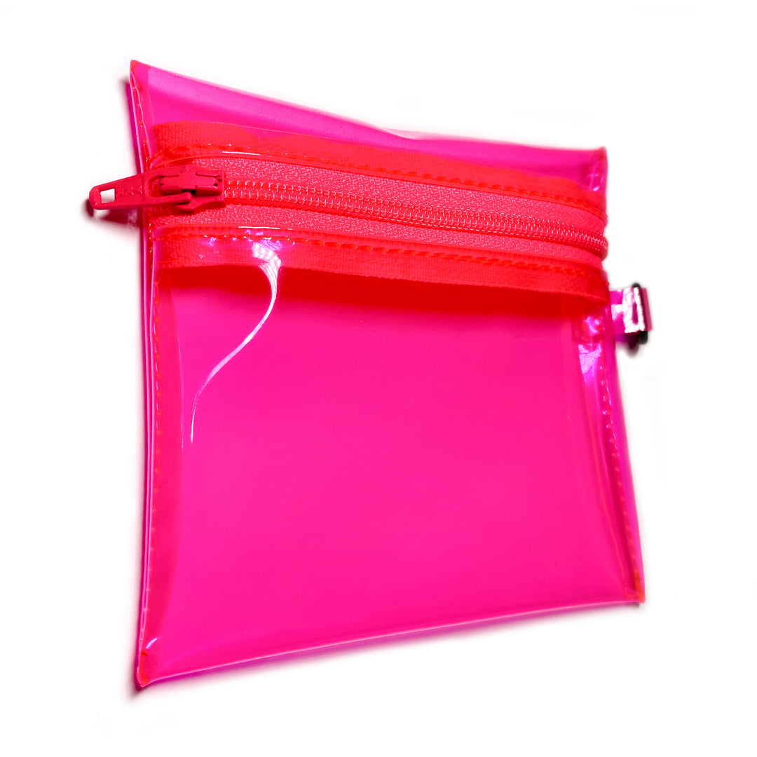 Transparent Coin Pouch | neon pink