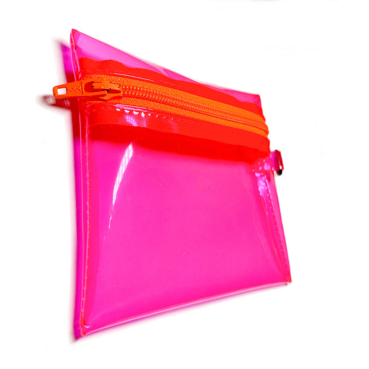 Transparent Coin Pouch | neon pink